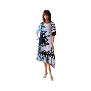 The Black and White Handmade 100% Cotton Batik Dress