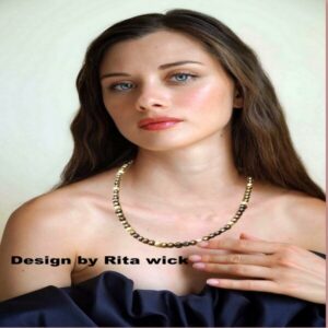 cultured River pearl necklace with magnetic silver clasp